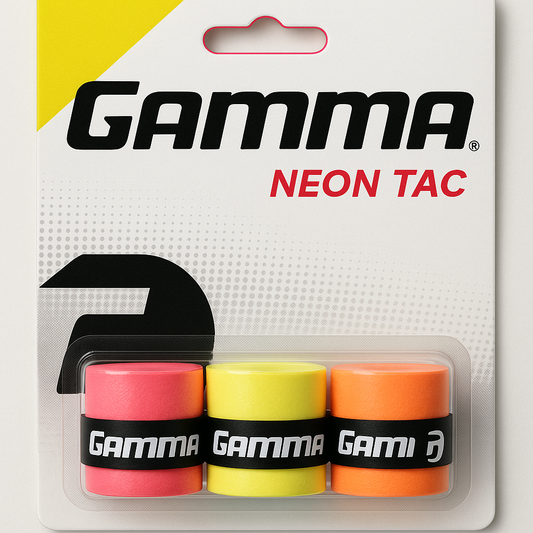 GAMMA Neon Tac Overgrip 3-Pack (Assorted)